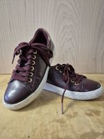 Burgunderfarbene Sneakers, Grösse 36,