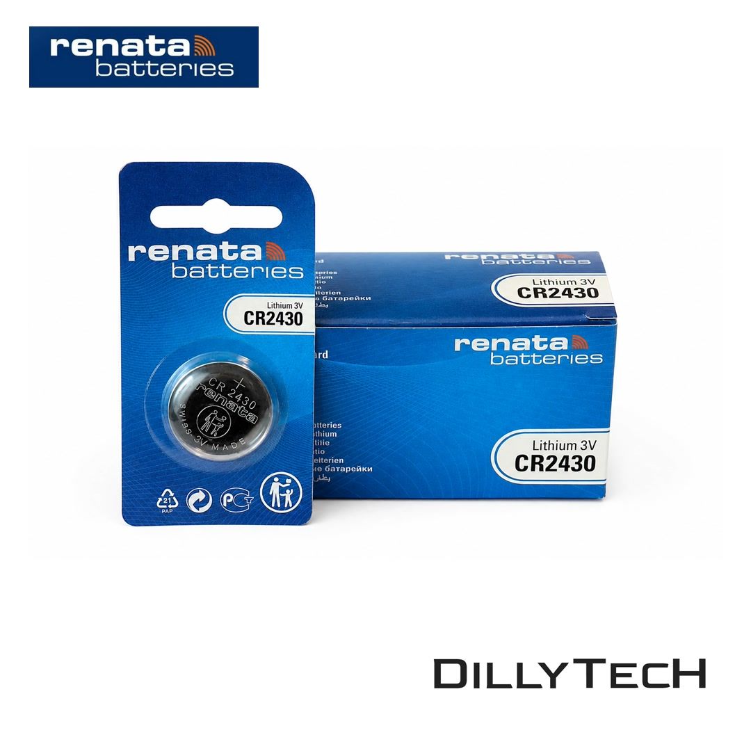 Caricatori & Batterie: Renata CR2430 Lithium Knopfzellenbatterie - 2 Stk. – Nuovo e nell'imballaggio originale da Meilen venduto da DillyTecH 2