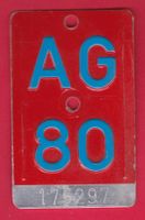 VELONUMMER/FAHRRADSCHILD, AG 80