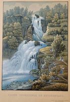 Gravure, Chute Inférieure Reichenbach, éd. Dikenmann,1840