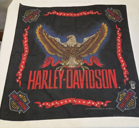 Harley-Davidson Bandana Adler Motiv schwarz 