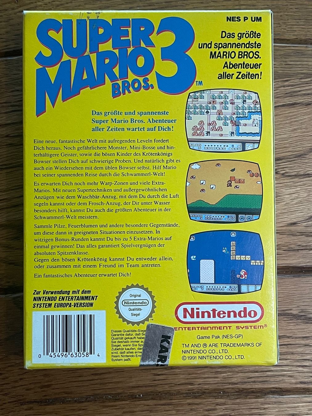 Nintendo Spiele: Super Mario Bros. 3 - NES - Top Zustand, CIB – Gebraucht aus Zuerich von Dorsi 3