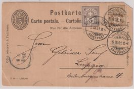 Z7)  Postkarte, Wertziffer, sehe Scan