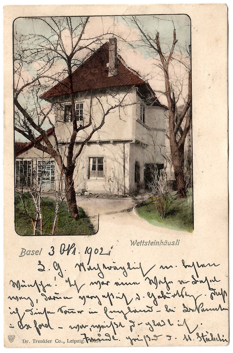 Cartoline postali: Ansichtskarte  Basel,  Wettsteinhäusli – Usato da Kerns venduto da etma3
