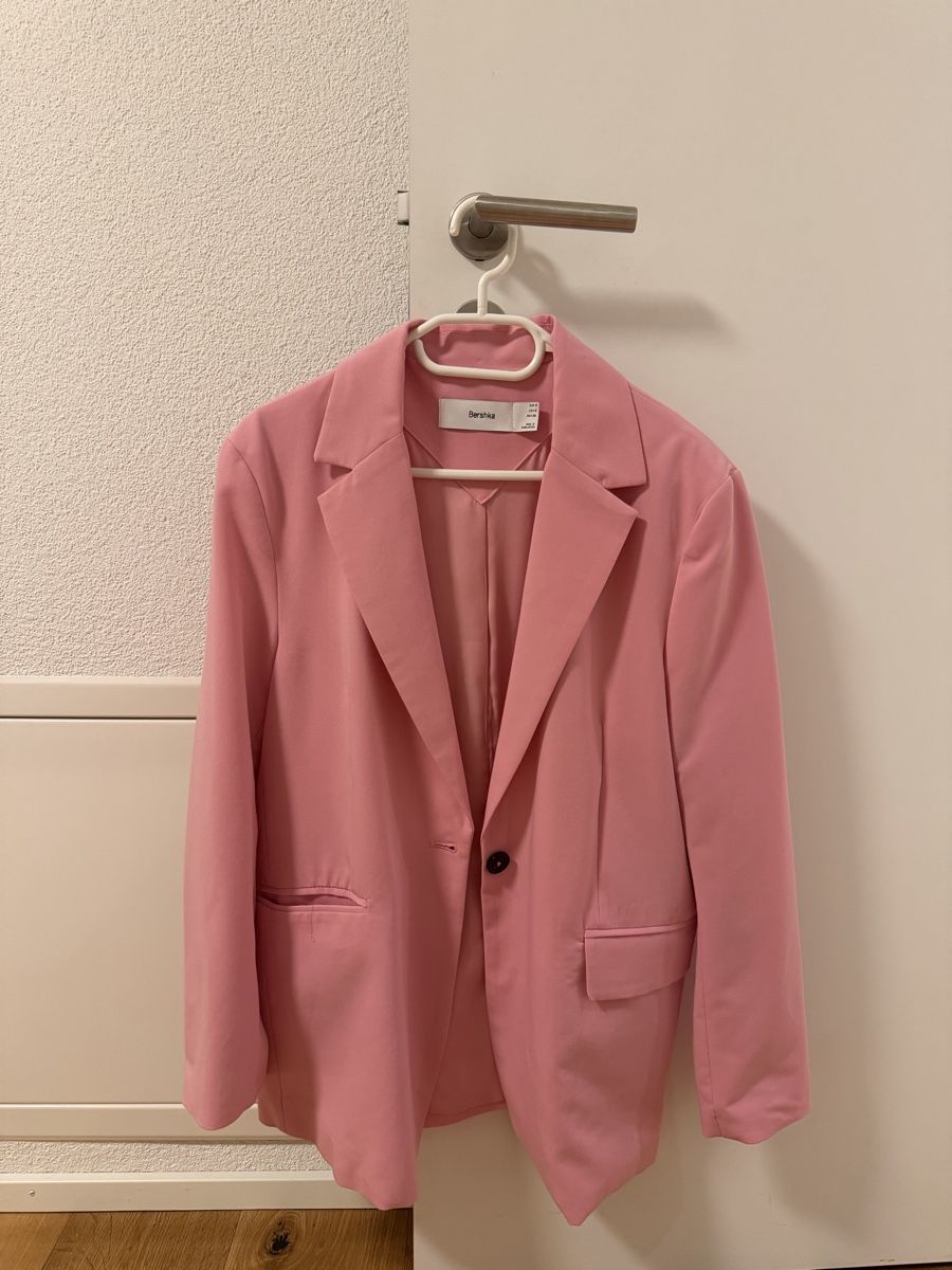 Bershka Giacche: Bershka Blazer, Gr. S, Rosa, neuwertig – Nuovo (secondo la descrizione) da Nebikon venduto da karin.5