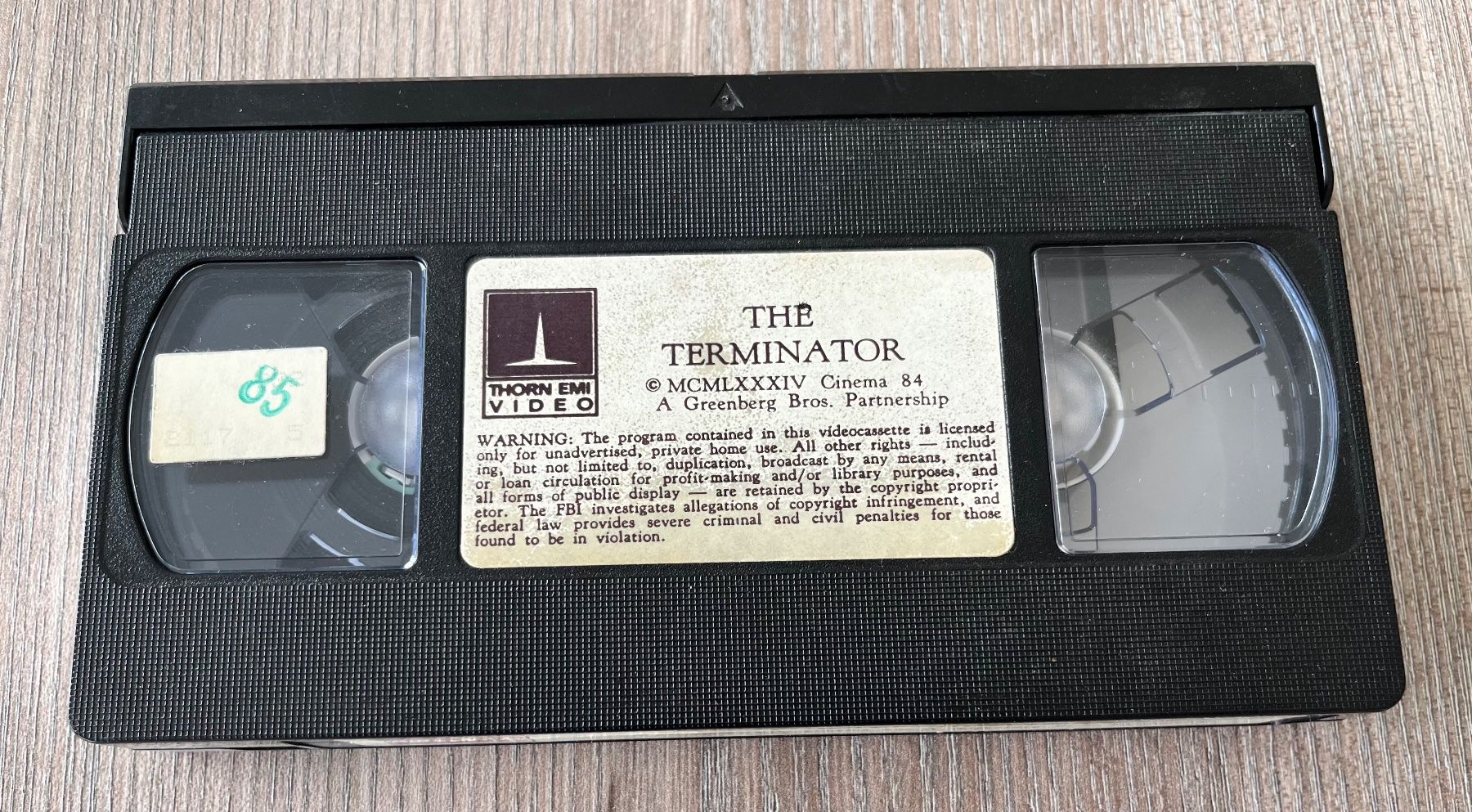 Tutti i VHS: The Terminator VHS - Thorn EMI – Usato da Malters venduto da starfighter01 5