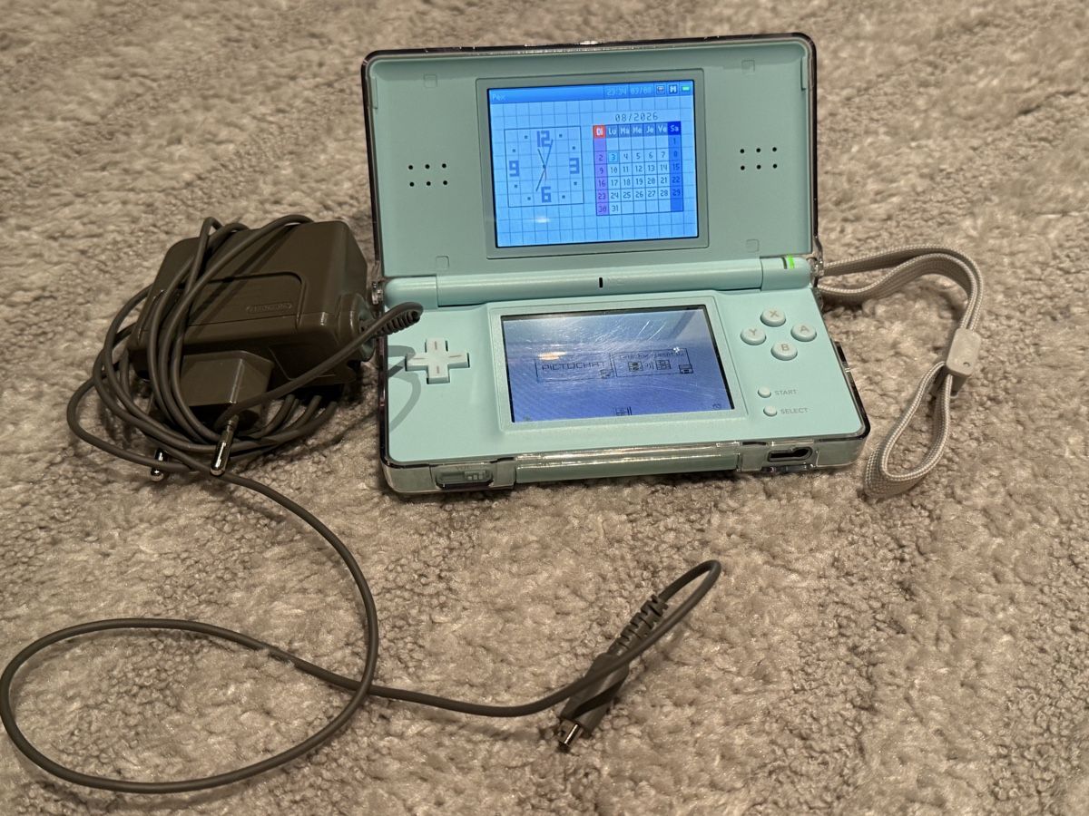 Nintendo Console: Nintendo DS Lite menthe avec chargeur et bracelet – Usato da La Chaux-de-Fonds venduto da joa_jk5g