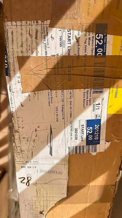 Lavabi & lavandini: Top vetro bianco mobile lavabo – Usato da Castagnola venduto da ste_w6fj 4