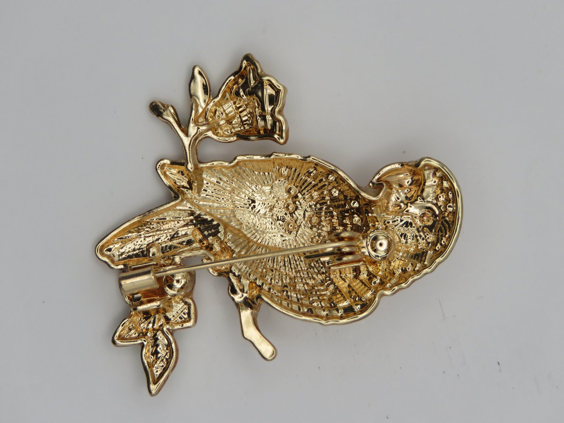 Spille & Fermagli: Brosche - PAPAGEI - Emaille - Glitzersteine - 5x4cm – Nuovo e nell'imballaggio originale da Grenchen venduto da Yamahwildstar16 3