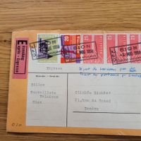 Dokument Express Sion Oblitération CFF 1958 Gilloz Genève