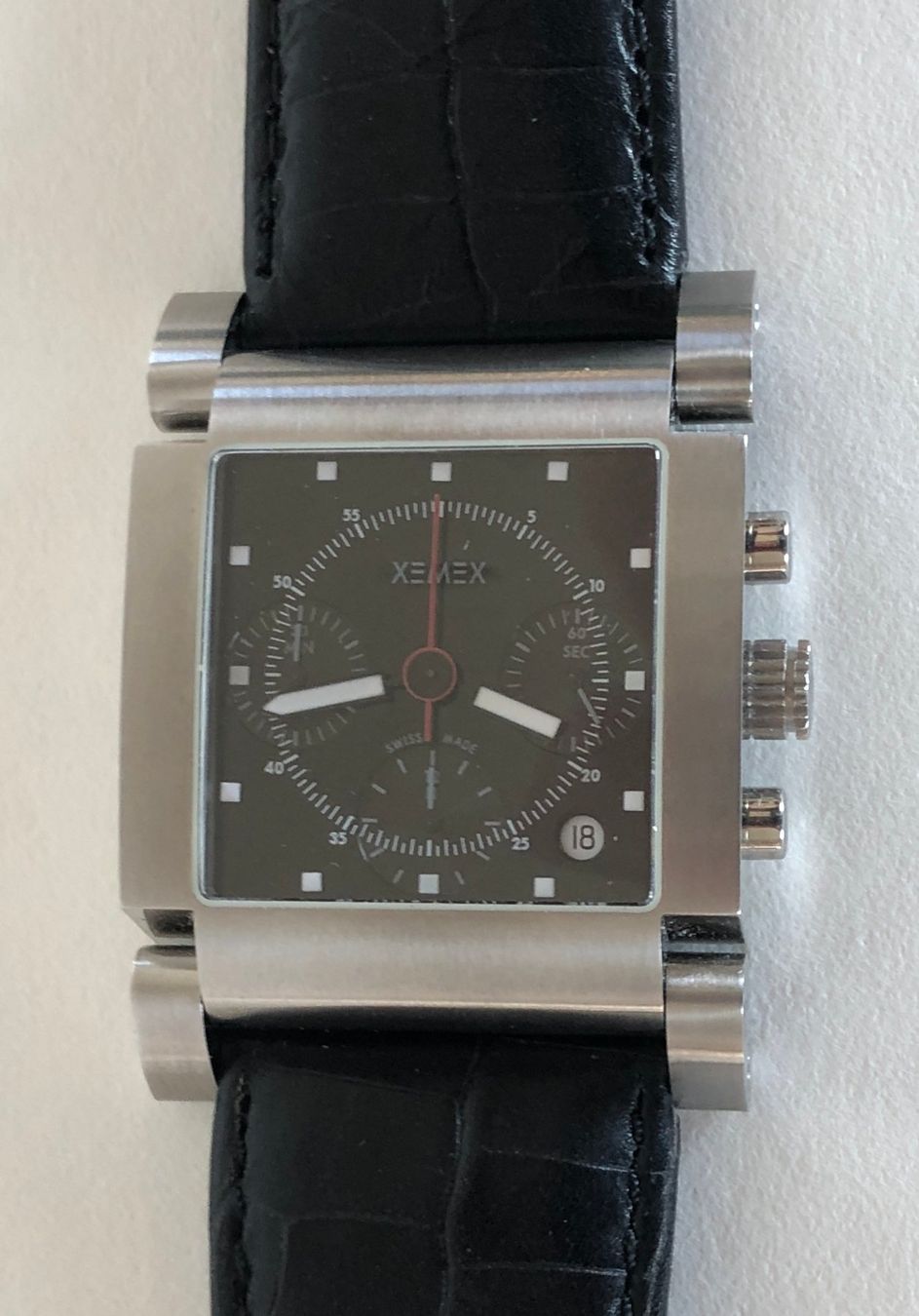 Orologi: XEMEX Avenue Chrono - Ref 2355-130 - Stahl - NOS – Nuovo (secondo la descrizione) da Appenzell venduto da Zimiuno 3