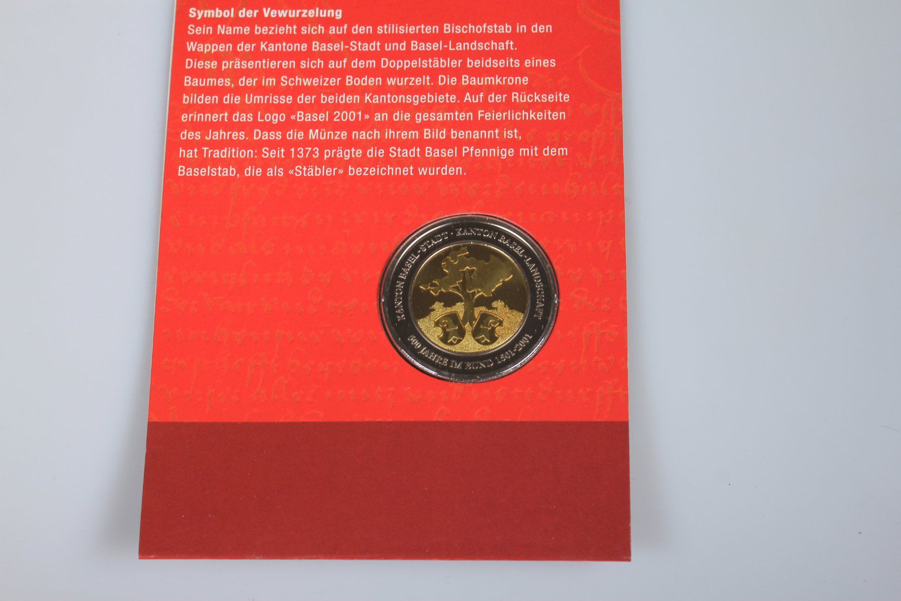 Alle Münzen: Basel 2001 Doppelstäbler – Gebraucht aus Basel von IRMAundFRED 2