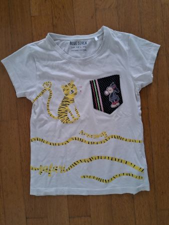 Sommerliches T-Shirt mit Tiger-Motiv, Grösse 140