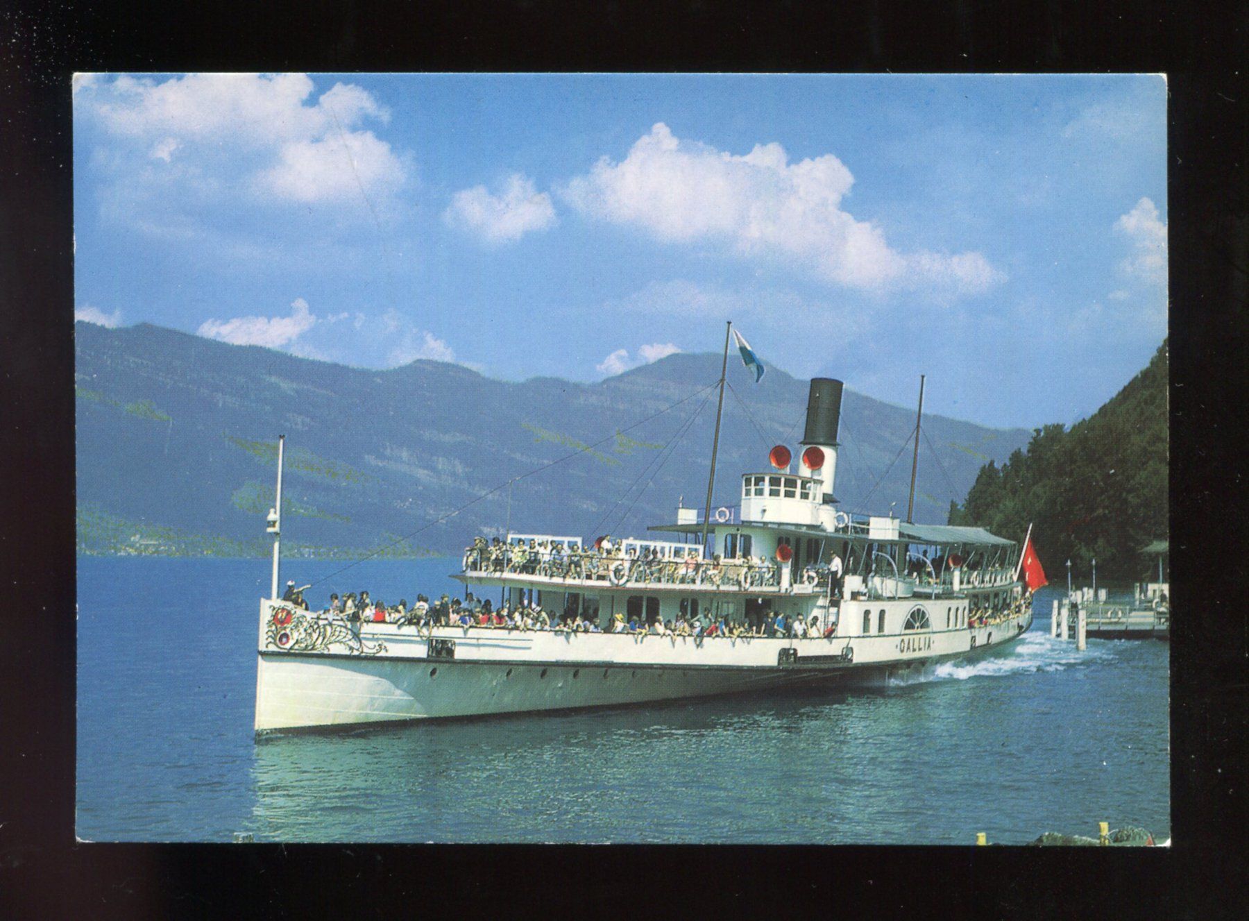 Cartoline postali: Vierwaldstättersee, Schiff  "Gallia" – Usato da Aarau venduto da Elmaar41