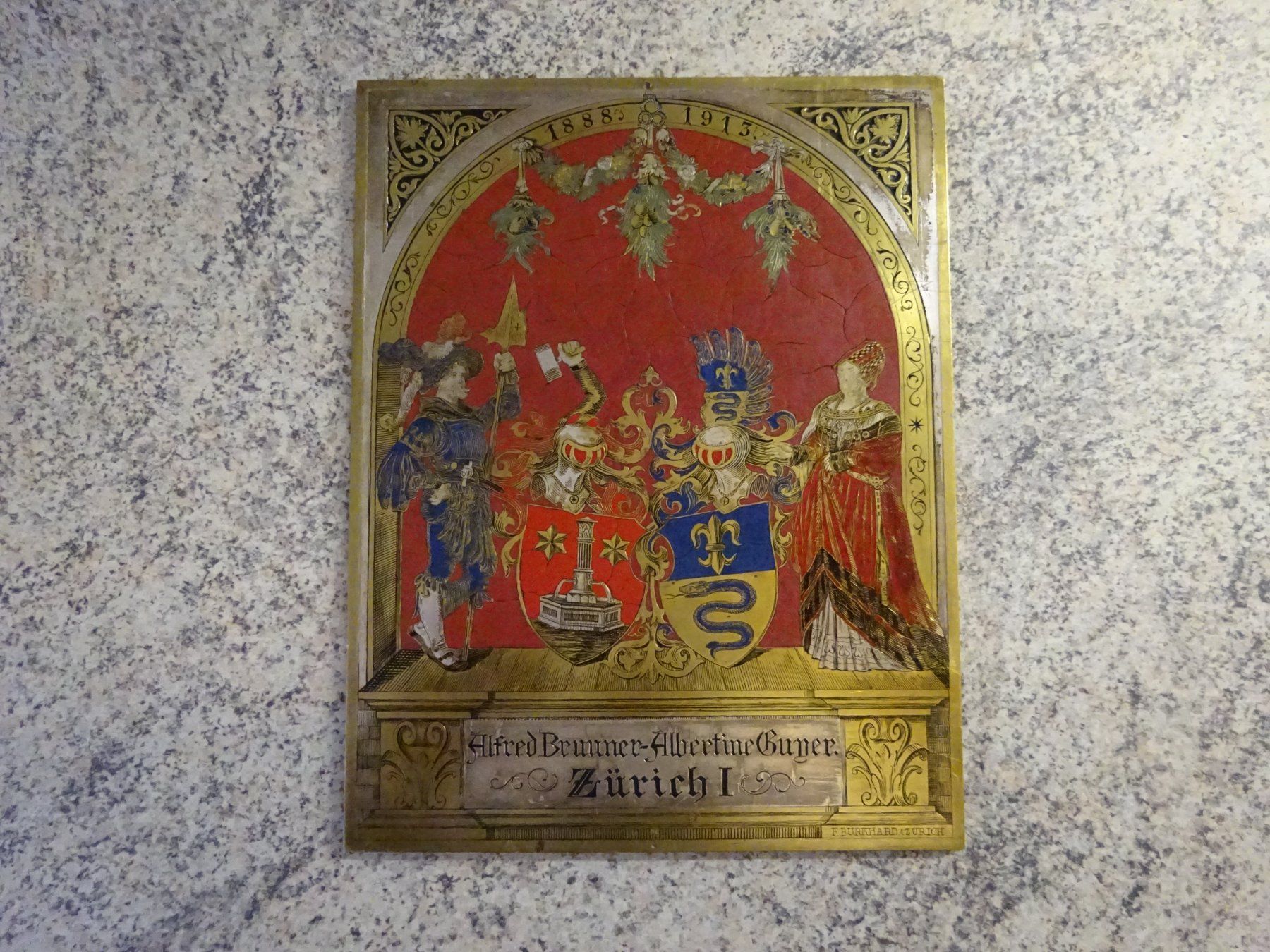 Dipinti: Wappen / Alfred Brunner & Albertine Guyer – Usato da Esslingen venduto da eintagammeer