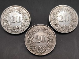 1913 / 1920 / 1939 - 20 Rp.