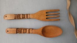Salatbesteck aus Hokz Vintage