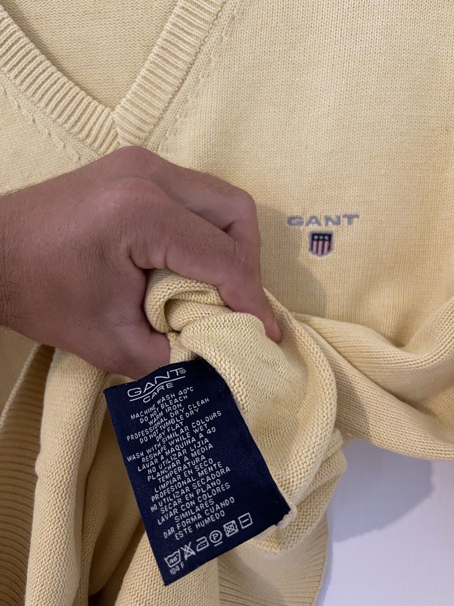 Gant Maglioni & Felpe: Gant Pullover, hellgelb, Grösse L - Top Zustand, Oryginal – Nuovo (secondo la descrizione) da Wetzikon ZH venduto da Jan_wojt 2