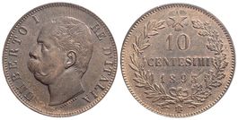 Italien, 10 Cents 1893 BI