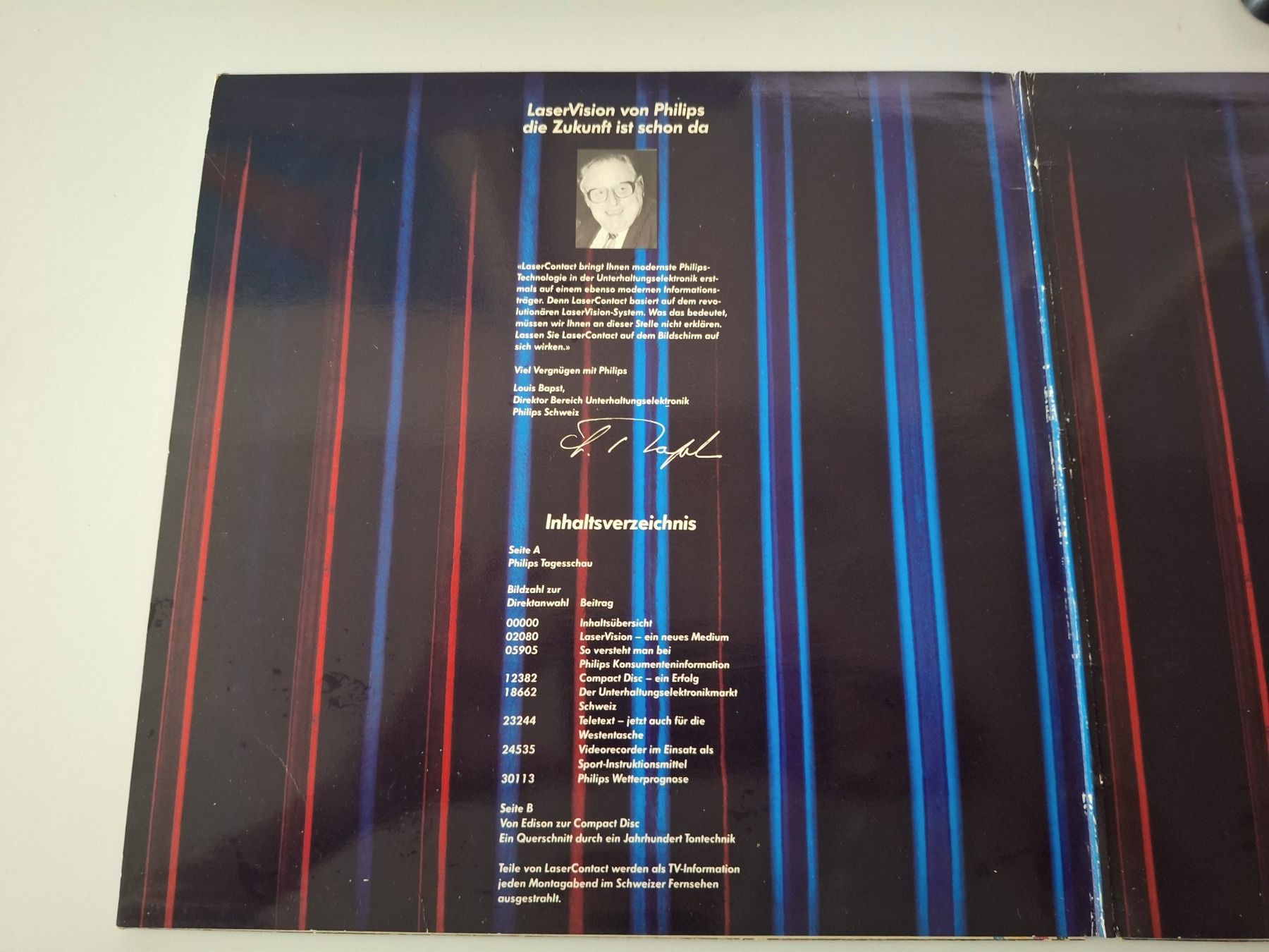 Dischi in vinile: Rare CD "laser Disc" PHILIPS promotionnel de 1983 – Usato da Chêne-Bougeries venduto da xchrysalide 1