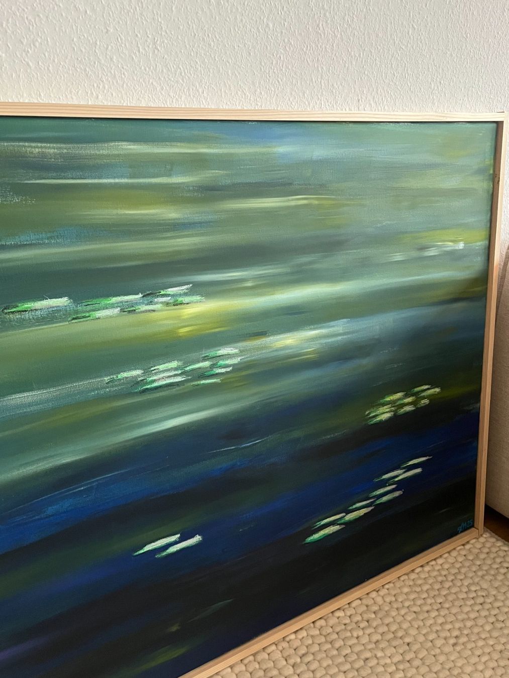 Dipinti: Seerosenbild wie Monets Klassiker – Nuovo e nell'imballaggio originale da Arlesheim venduto da agn_nhk5 1