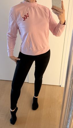 Lee Pulli Rosa S zartrosa turtleneck pullover 