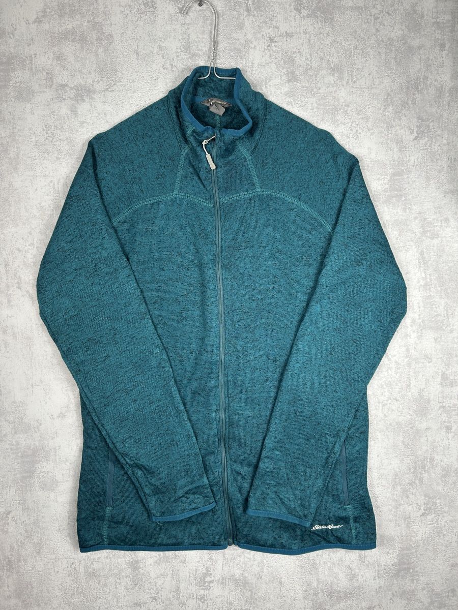 Chemise Eddie Bauer Homme - Bleu Moyen - Taille M - Manches Courtes - Boutons - Très Bon état
