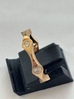 Goldring Rosegod 750 mit Diamanten
