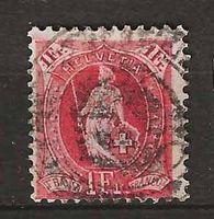 CH075e - Helvetia debout 75e vollstempel