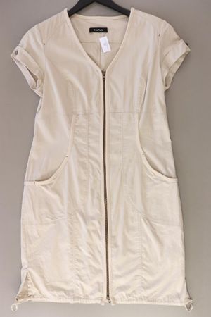 Taifun Kurzarmkleid Gr. 42 creme