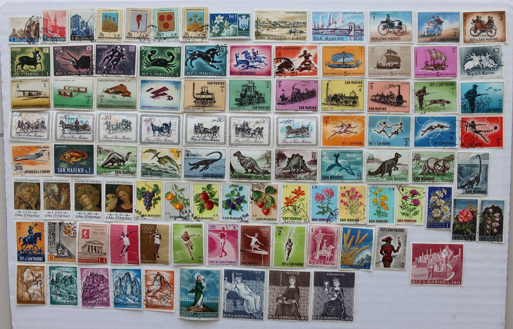 Alle Briefmarken: Briefmarken San Marino – Gebraucht aus Oberentfelden von lakipul