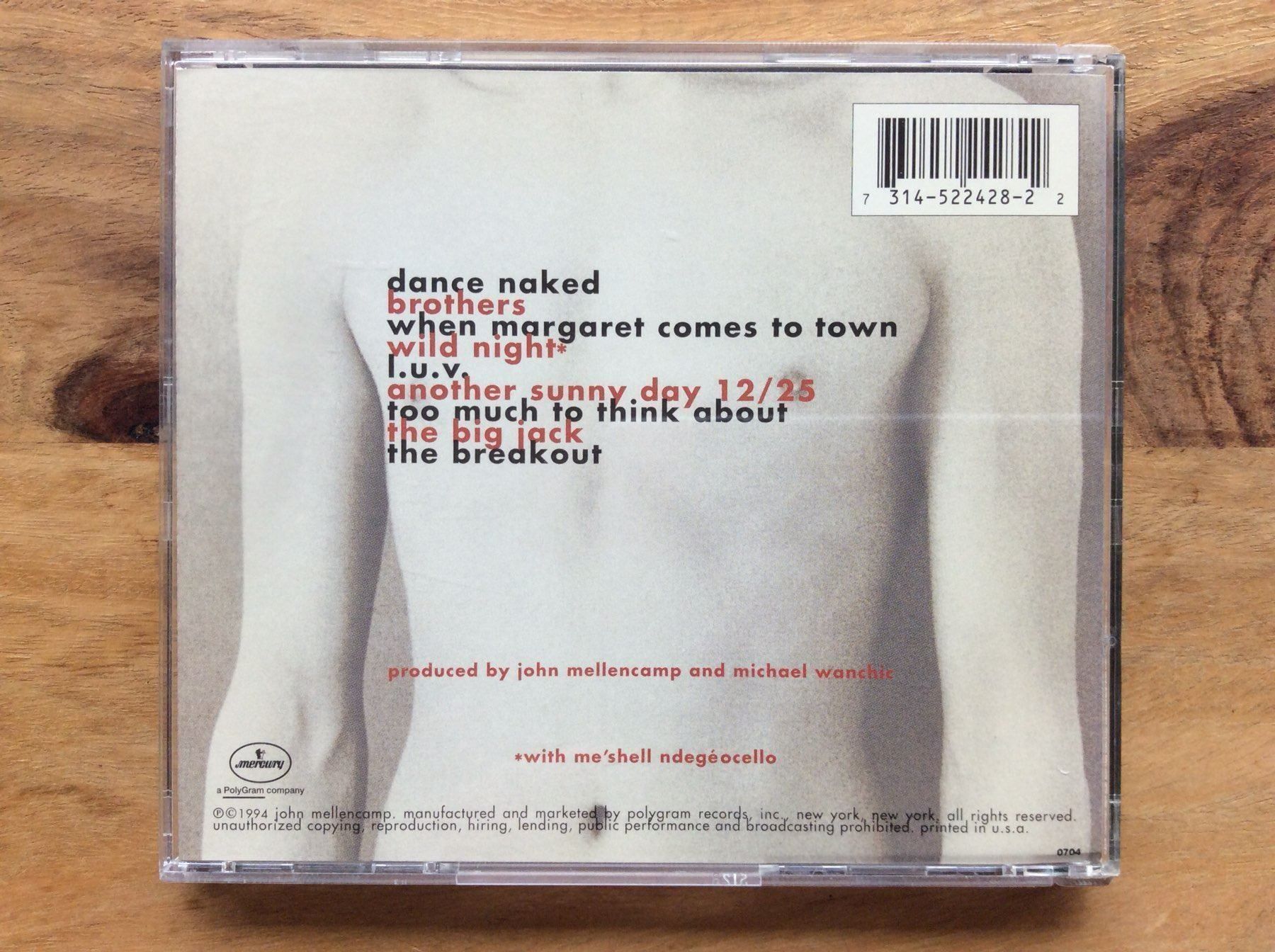 CD: CD John Mellencamp - Dance Naked – Usato da Horgen venduto da flyingpenguin2000 2