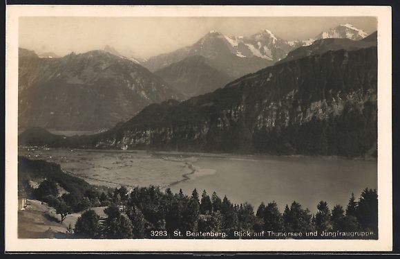 Cartoline postali: St. Beatenberg, Thunersee und Jungfrauen – Usato da Berlin venduto da bartko-reher