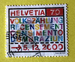 Nr.1005 GESTEMPELT Volkszählung 2000  Siehe Original Fotos.