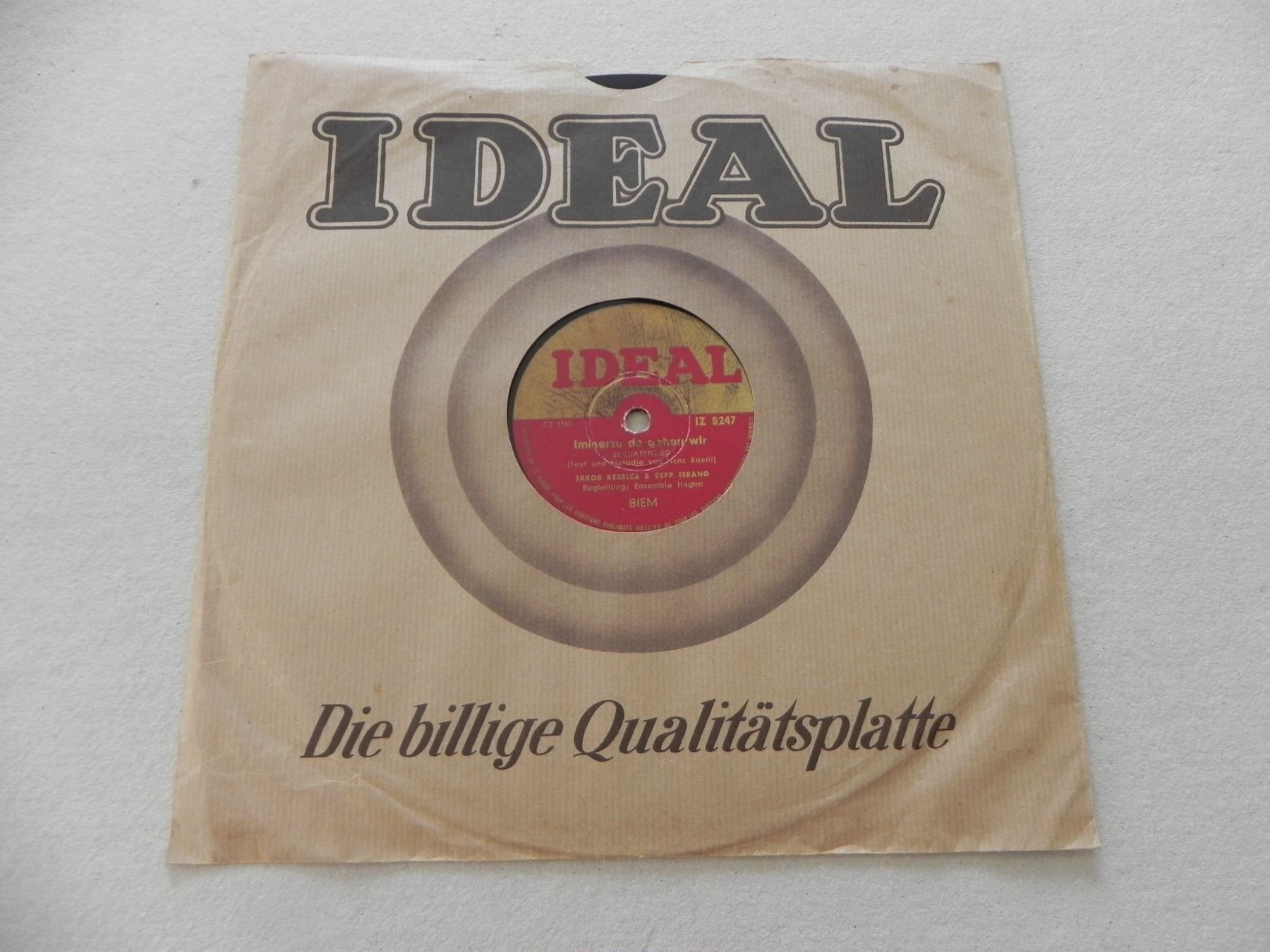 Schallplatten: Militär Schallplatte Immerzu da gehen .. – Gebraucht aus Siebnen von krimsie