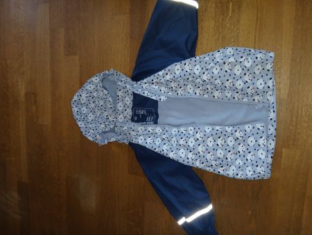 Regenjacke Kinder Bon Sports blau Panda Muster Grösse 98 neu