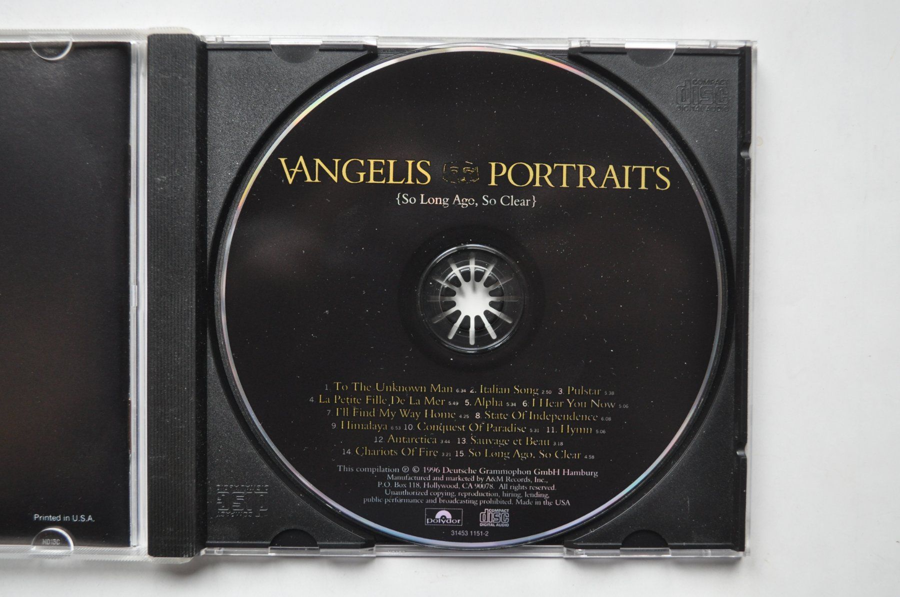 CD: Vangelis - Portrait – Usato da Marin-Epagnier venduto da Vinil68 2