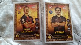Fussball Karten Vitinha, De Jong