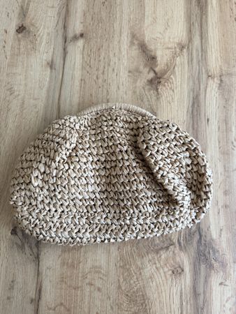 Taschen aus papier raffia  Damen beige Clutch guter Zustand