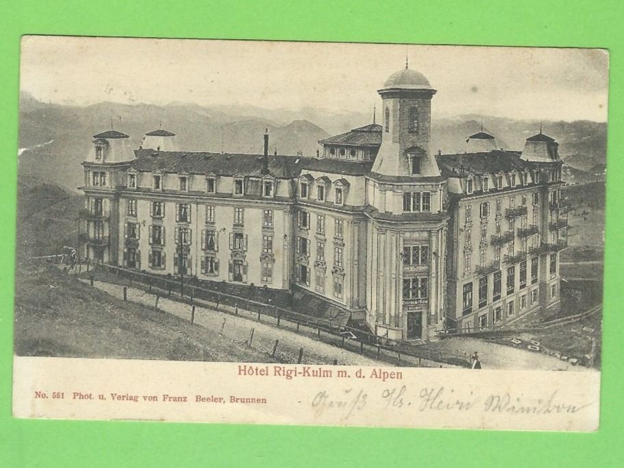 Ansichtskarten: Hotel Rigi-Kulm m.d. Alpen – Gebraucht aus Zürich von t24_de