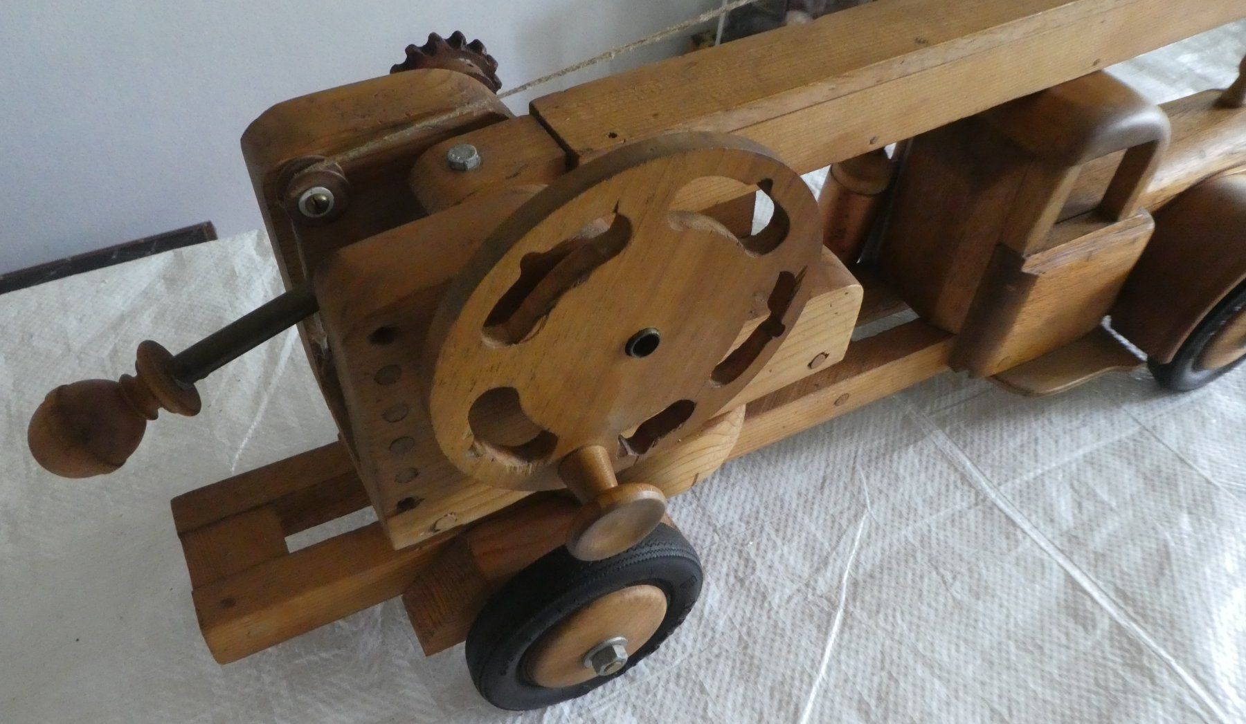 Giocattoli: Holzspielzeug, Kranwagen. – Nuovo (secondo la descrizione) da Diessenhofen venduto da Hundeseele 5