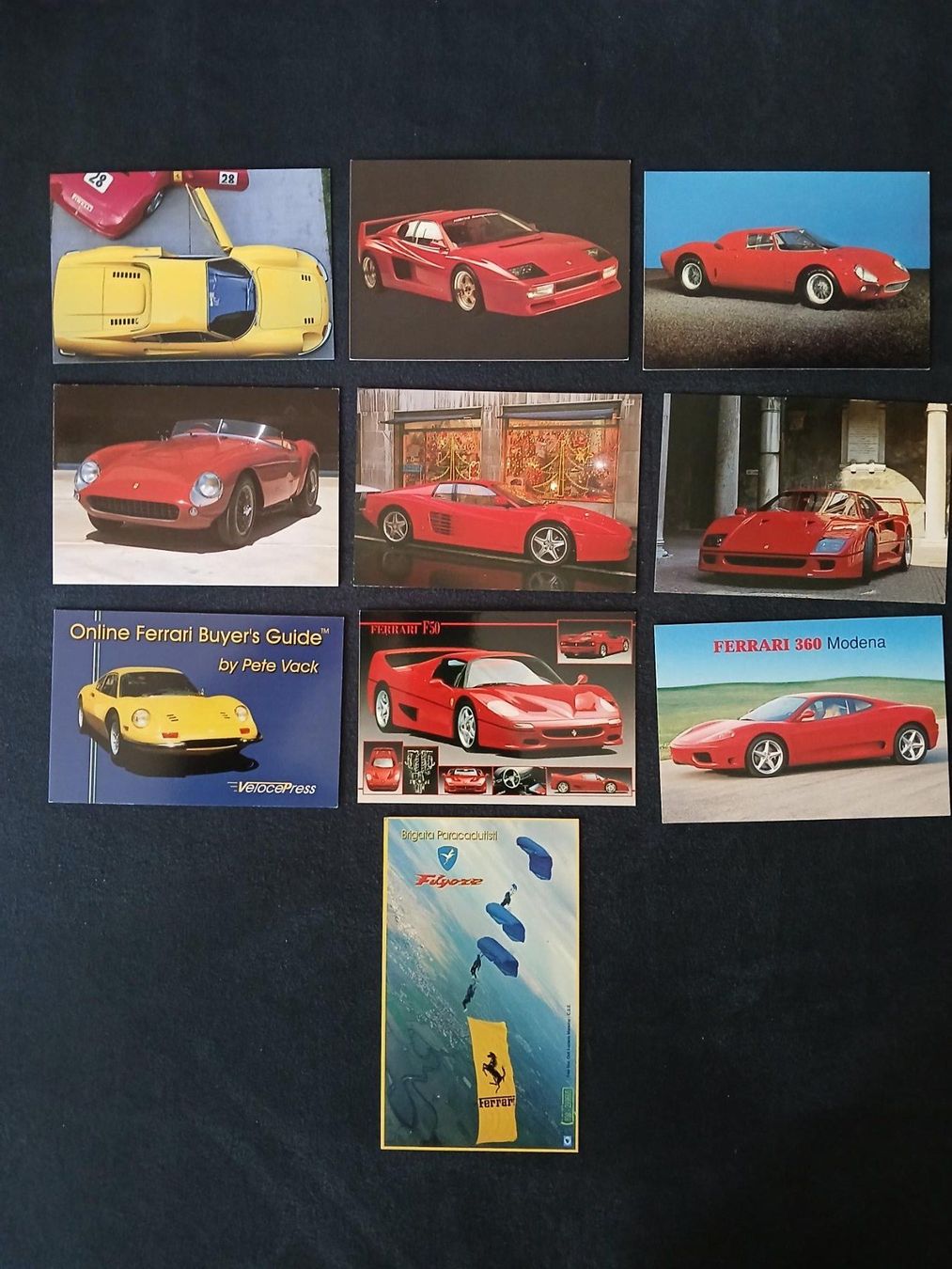 Ansichtskarten: 10x Postkarten; Ferrari – Gebraucht aus Aarburg von Hktm