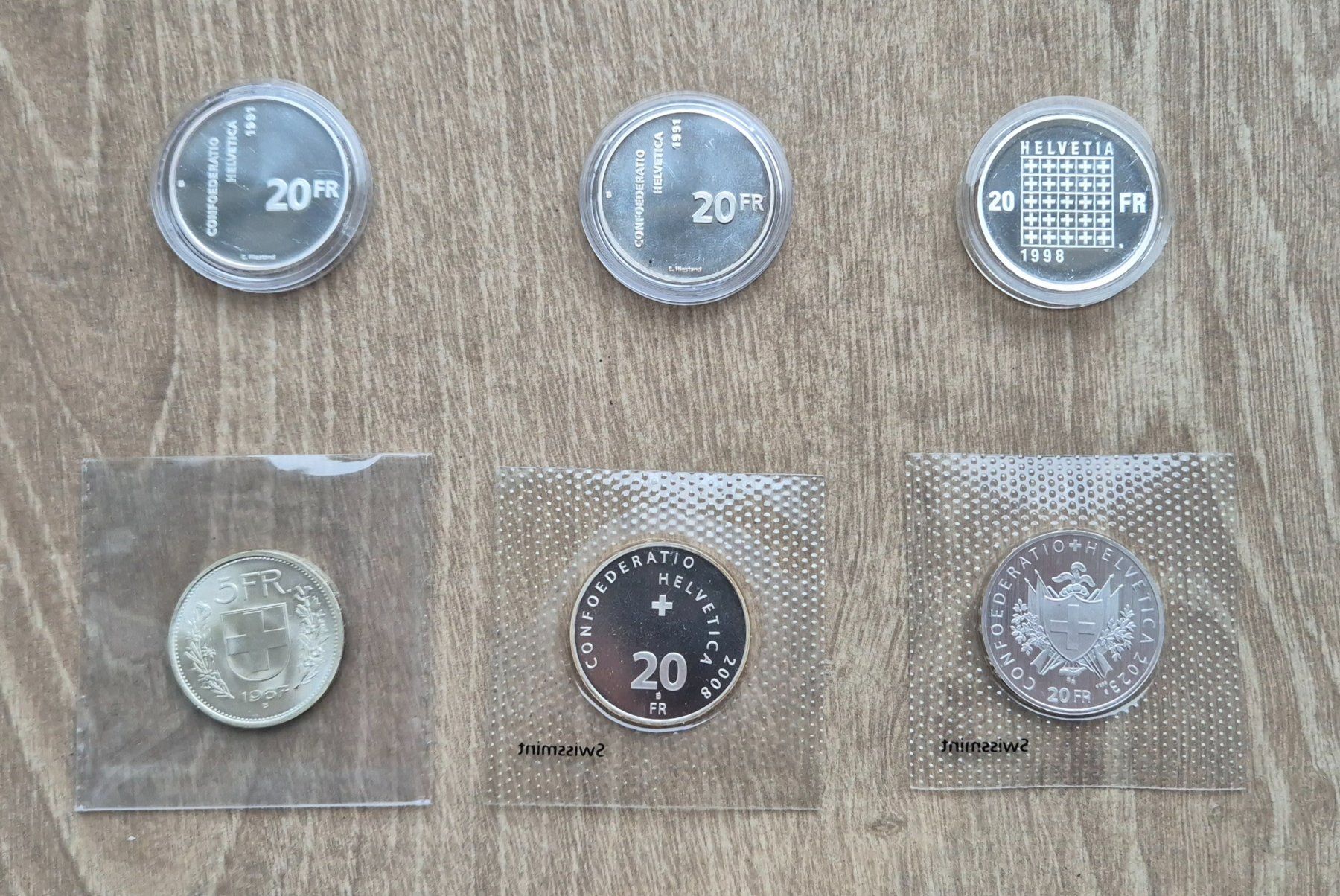 Tutti le monete: Schweizer Silbermünzen – Usato da Kaiseraugst venduto da Collect-A-Con 1