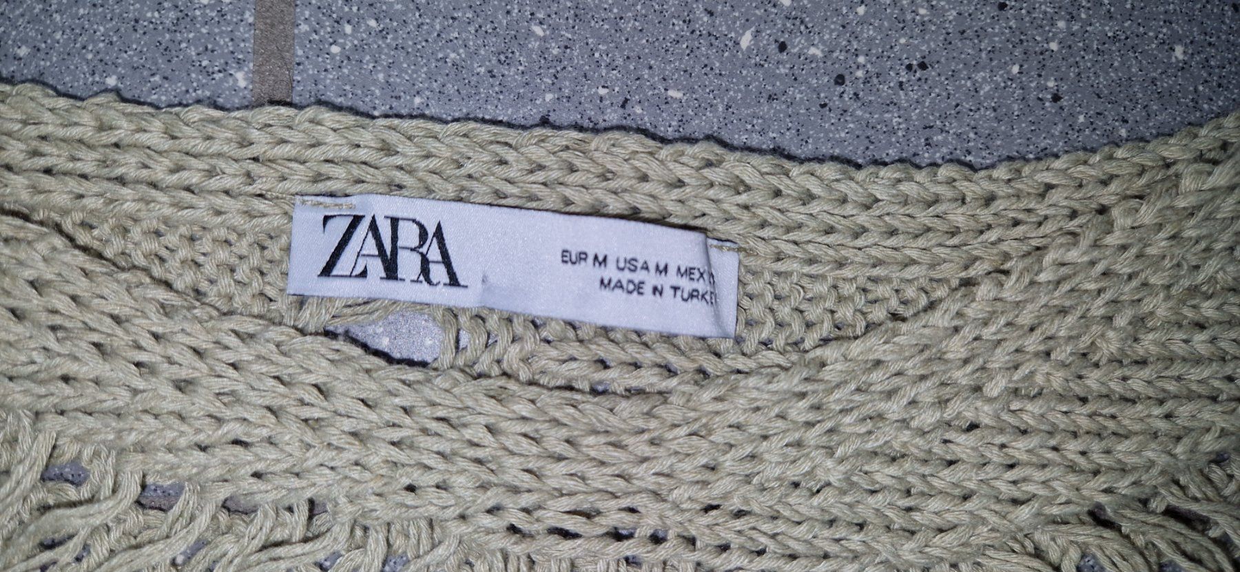 Zara Maglioni & Felpe: Zara Strickpullover mit Lochmuster olivgrün - Gr. M – Nuovo (secondo la descrizione) da Kollbrunn venduto da Bobibau 5