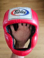 Casque de boxe Fairtex HG3 Rouge XL