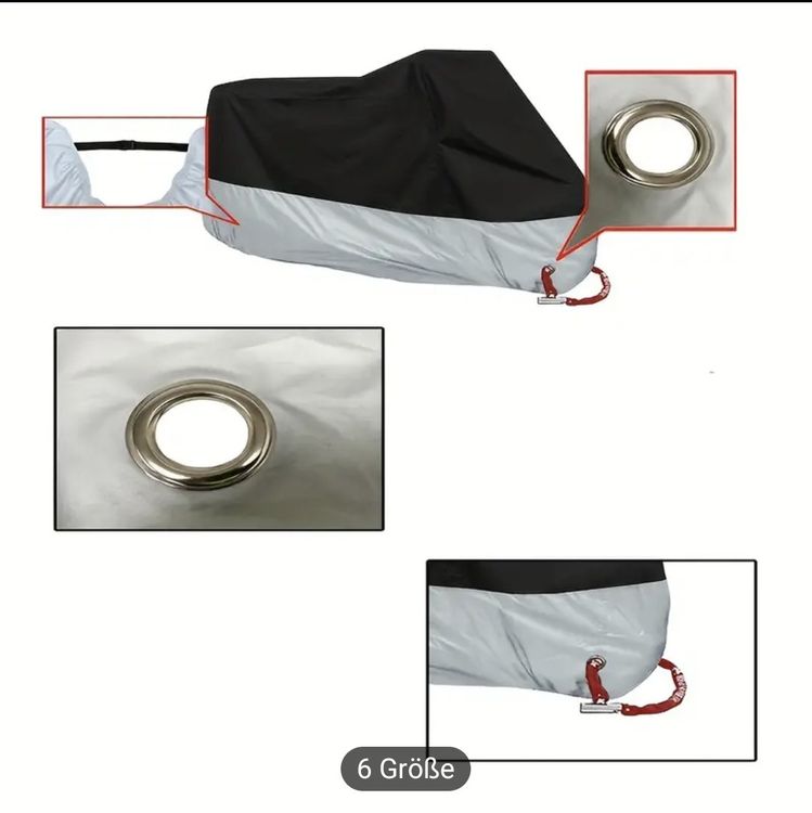Teloni copertura moto: MOTORRADGARAGE Wasserdicht Grösse L – Nuovo e nell'imballaggio originale da Frümsen venduto da Moto-Marte-Rheintal 2
