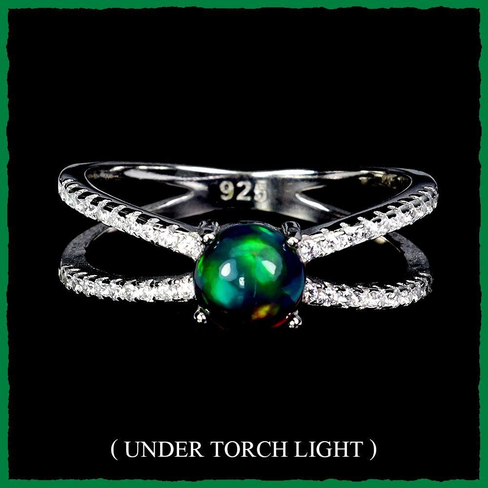 Anelli: ♛ Äthiopien Black Opal Ring 925 Silber – Nuovo e nell'imballaggio originale da Oberglatt ZH venduto da Hot-Spot 1