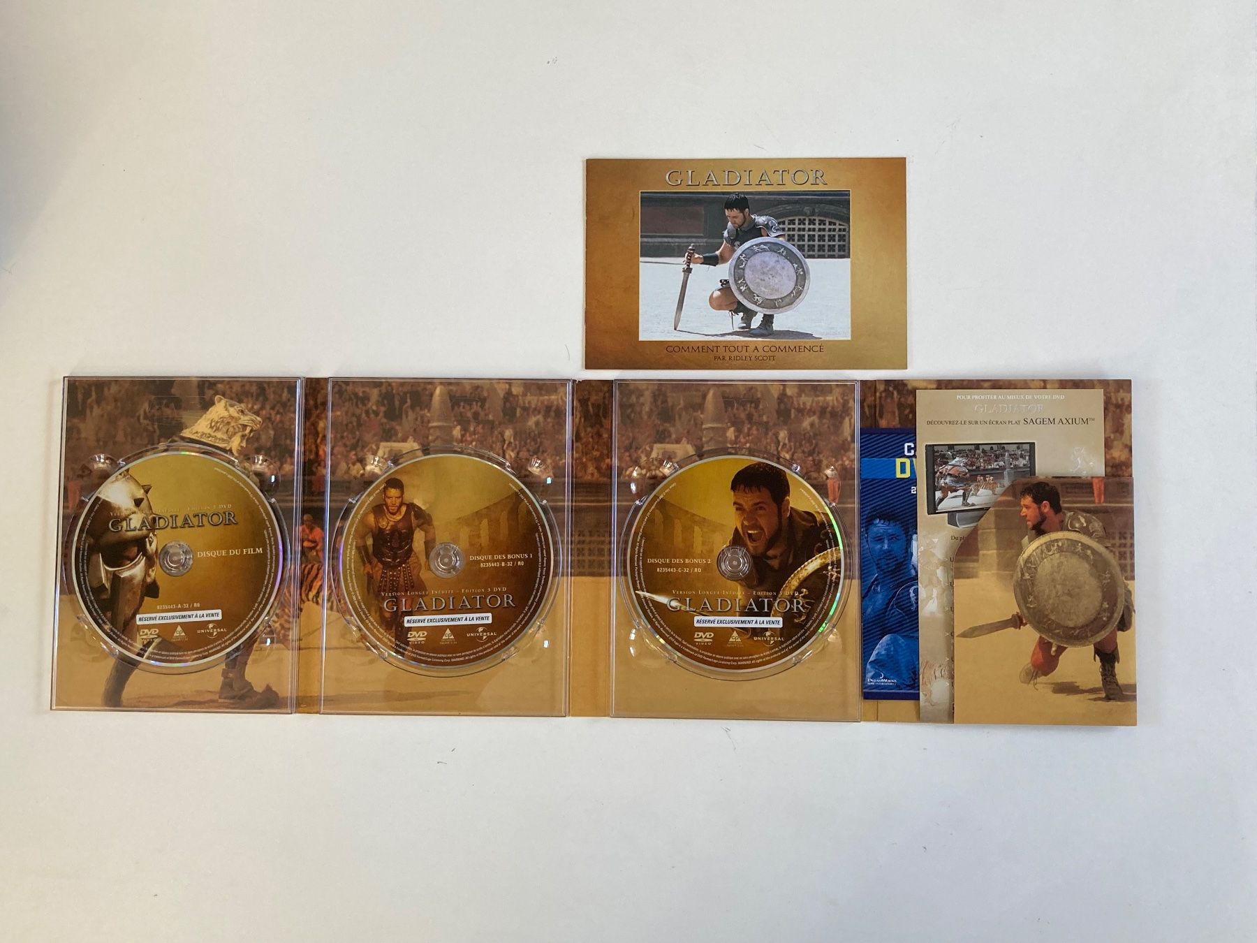 Tutti i DVDs: Coffret DVD Gladiator version longue édition 3 disques – Usato da Bassecourt venduto da CALUMET-X 2