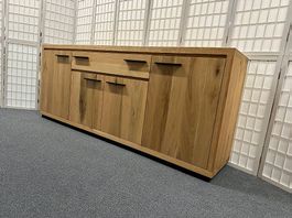 Sideboard LIVERPOOL Wildeiche massiv 205 x 45 x 83 cm