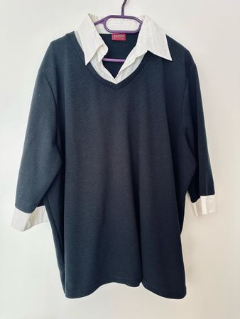Pullover von Kingfield, schwarz/weiss, Grösse 50